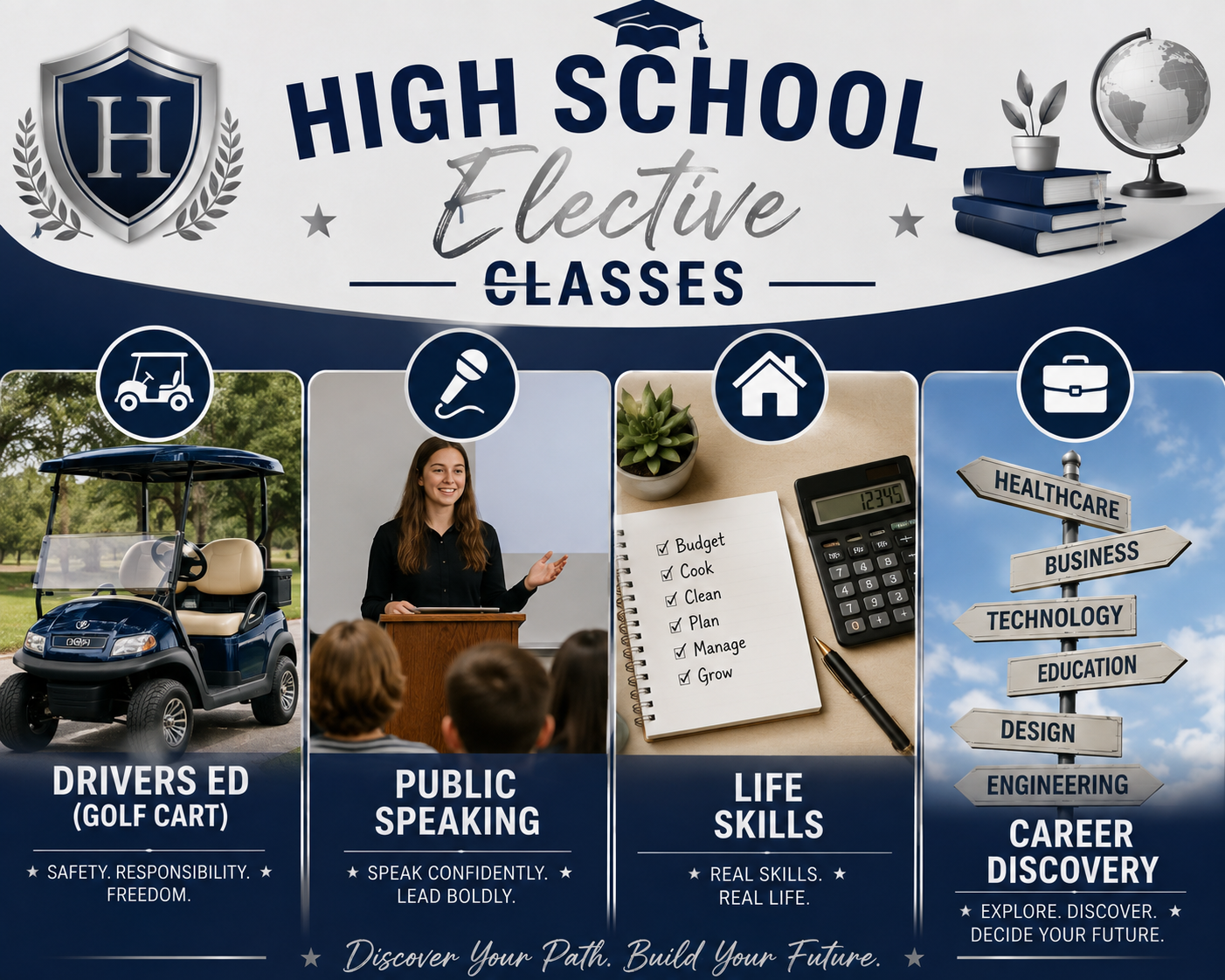High school elective opportunities at Connect