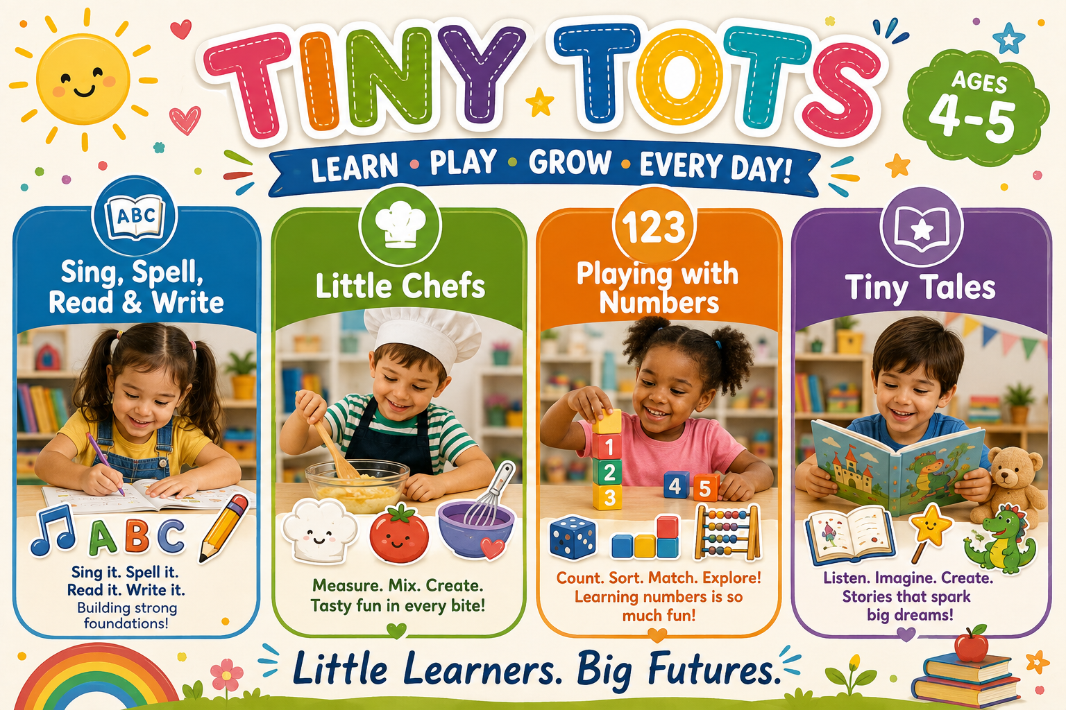 Tiny Tots Thursday program poster